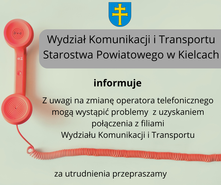 Informacja Wydziału Komunikacji i Transportu